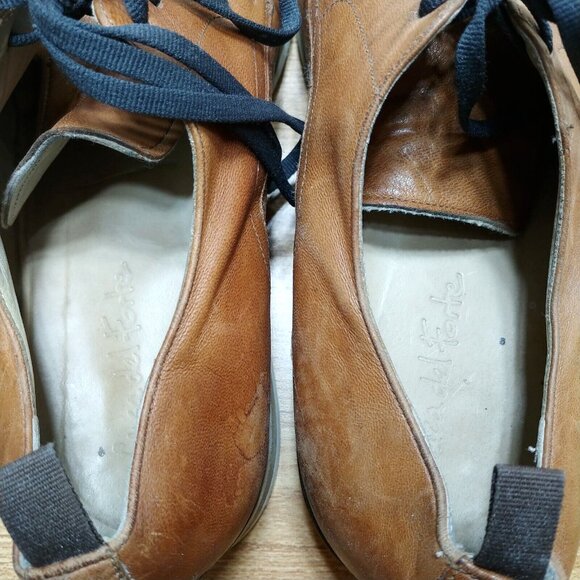 Made in Italy Brown Leather Dress Shoes - Picture 7 of 8